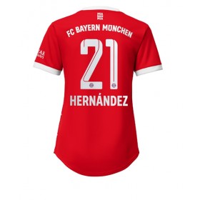 Damen Fußballbekleidung Bayern Munich Lucas Hernandez #21 Heimtrikot 2022-23 Kurzarm